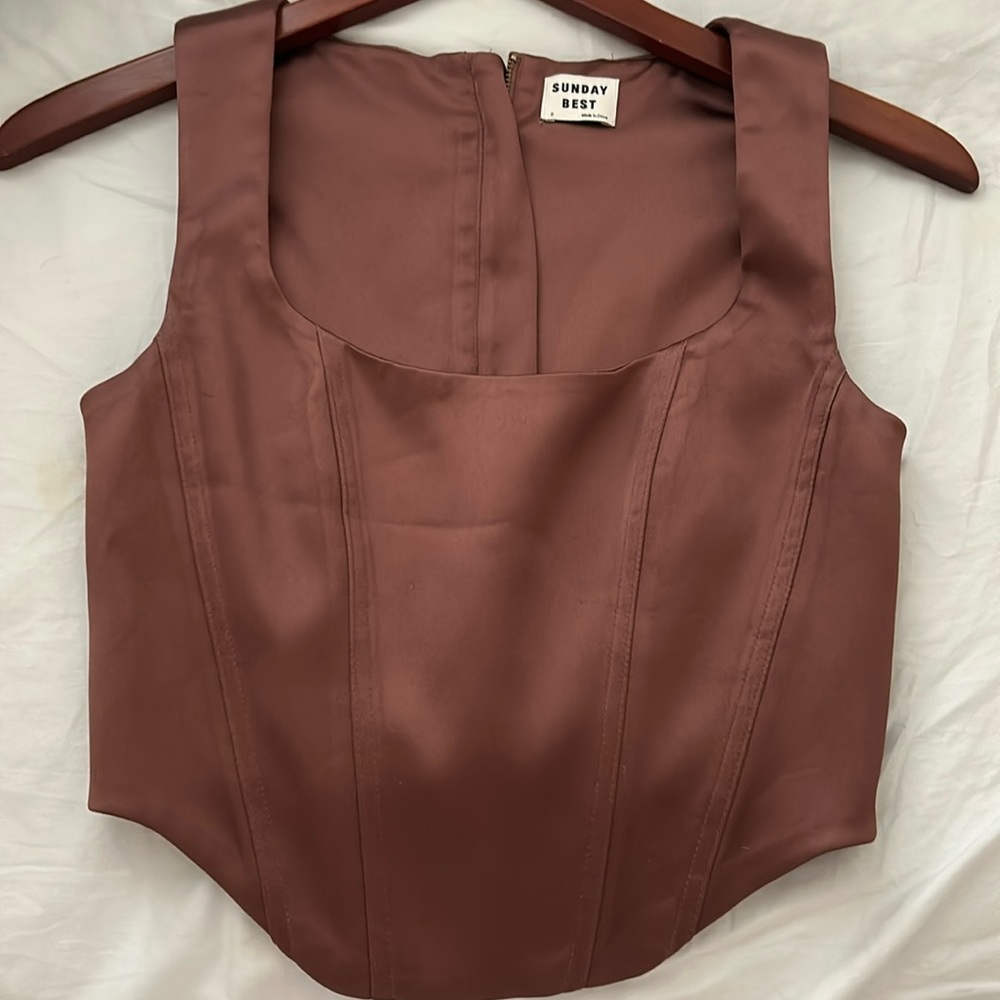Aritzia satin top